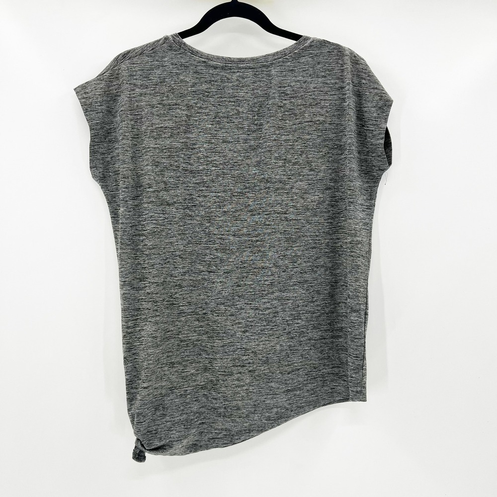 Champion C9 Womens Grey Space Dye Side Tie Knot Activewear Top Small - Picture 5 of 5